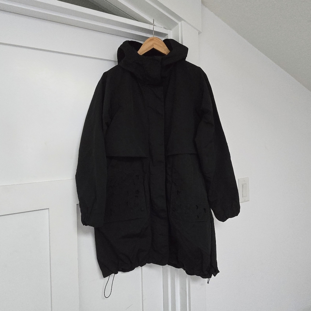 Lululemon Graced With Lace Long Utility Jacket in Black - Picture 3 of 14